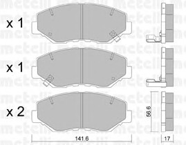 22-0606-0 METELLI Тормозные колодки