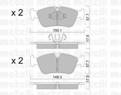 22-0640-0 METELLI Тормозные колодки