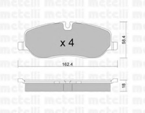 22-0693-0 METELLI Тормозные колодки