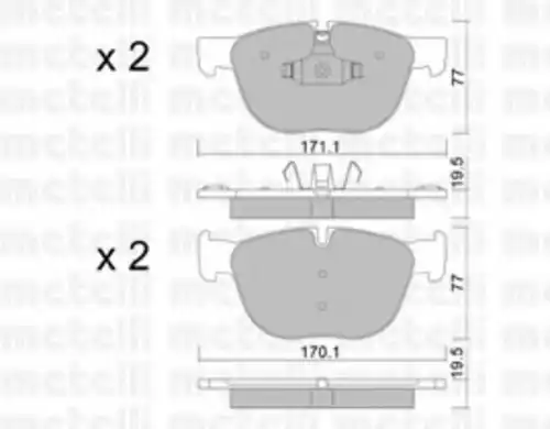 22-0770-0 METELLI Тормозные колодки