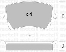 22-0776-0 METELLI Тормозные колодки