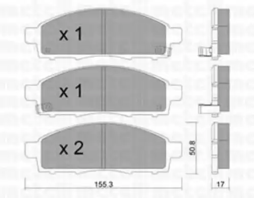 22-0791-1 METELLI Тормозные колодки