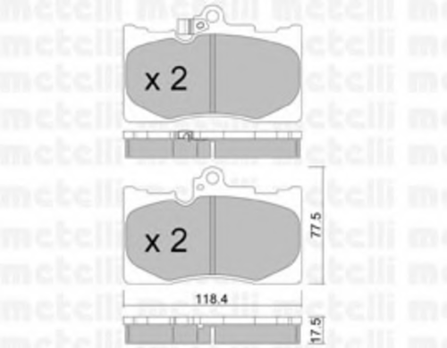 Тормозные колодки METELLI 22-0799-0