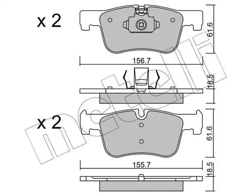 22-0960-0 METELLI Тормозные колодки