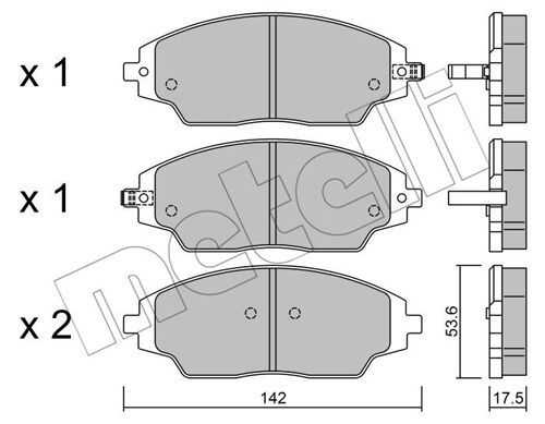 22-1008-0 METELLI Тормозные колодки