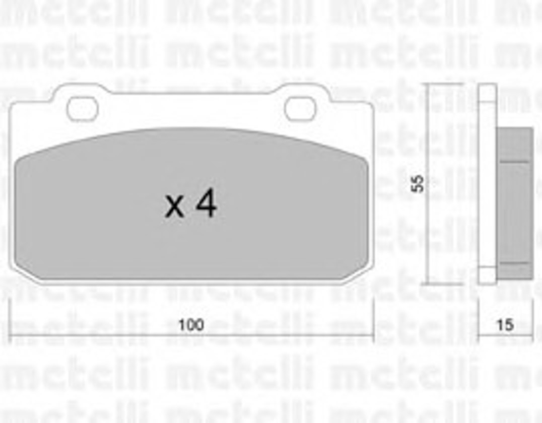 22-0040-0 METELLI Колодки тормозные дисковые