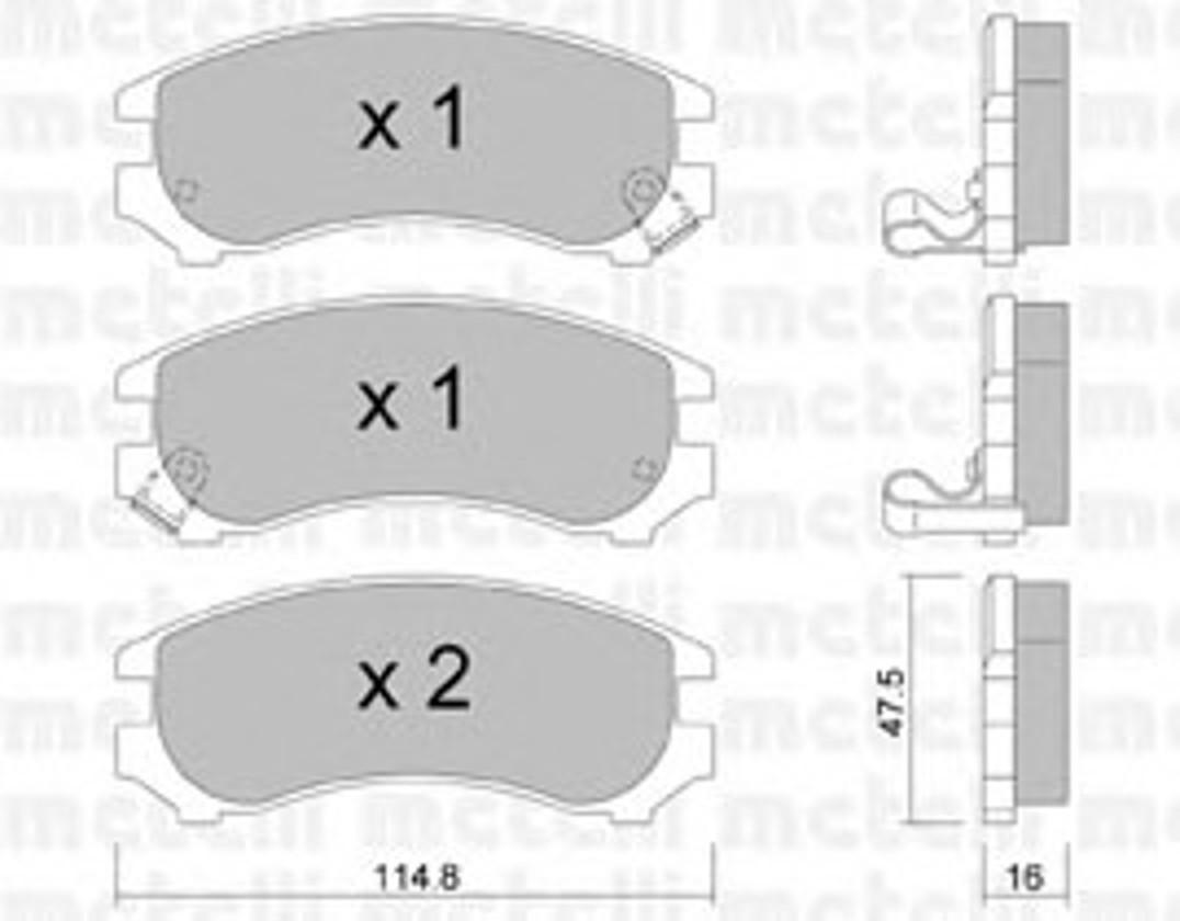 22-0230-1 METELLI Колодки тормозные дисковые