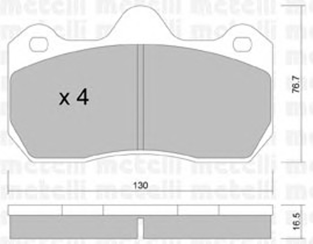 22-0392-0 METELLI Колодки тормозные дисковые