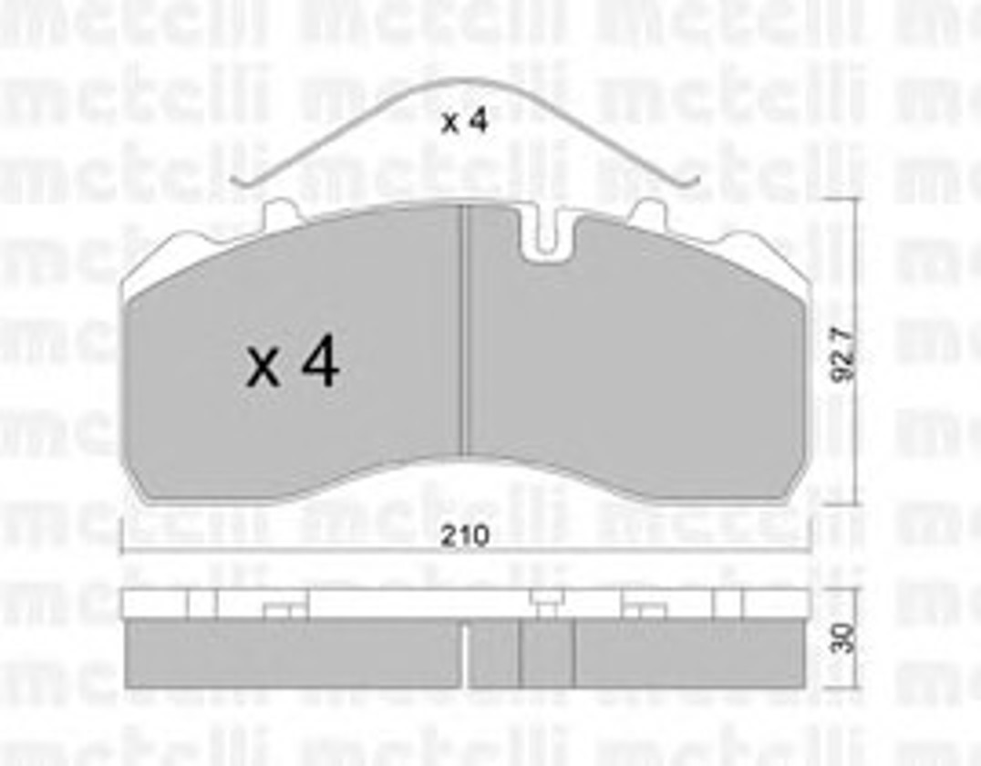 22-0584-0 METELLI Колодки тормозные дисковые