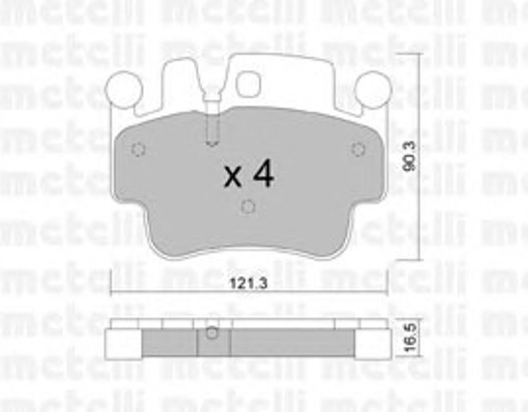 22-0657-0 METELLI Колодки тормозные дисковые