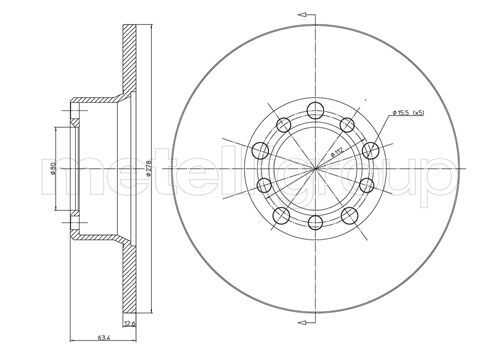 23-0046 METELLI Тормозные диски