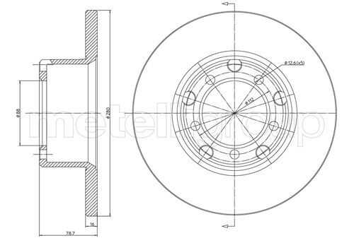 23-0210 METELLI Тормозные диски