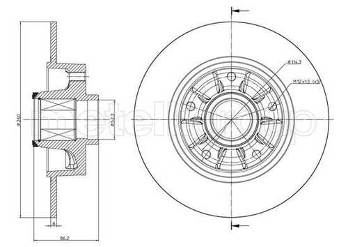 23-1241 METELLI Тормозные диски