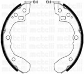 53-0220 METELLI Колодки тормозные