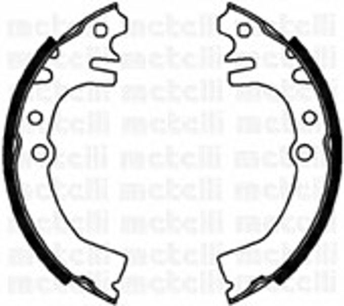 Комплект тормозных колодок METELLI 53-0038