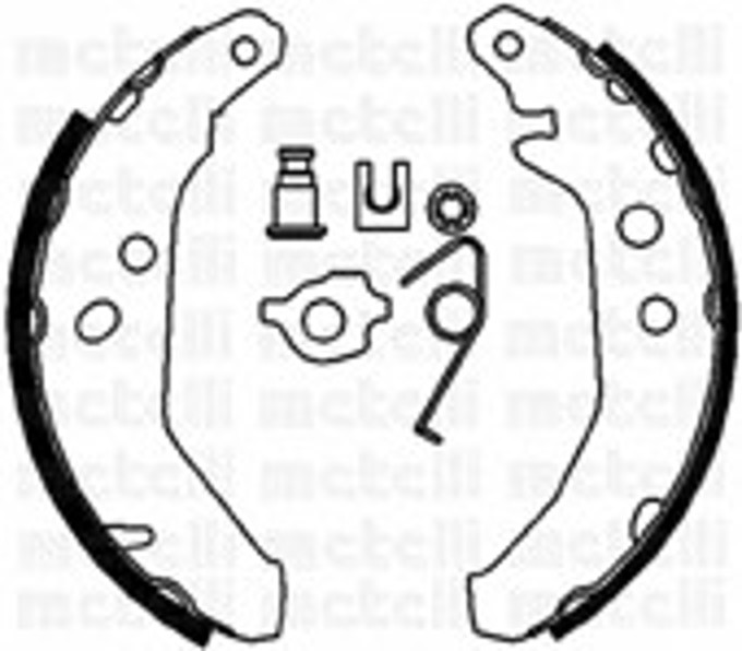 53-0117K METELLI Колодки тормозные барабанные