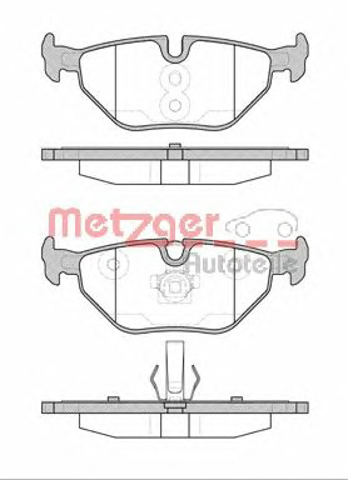 0265.40 METZGER Комплект тормозных колодок, дисковый тормоз