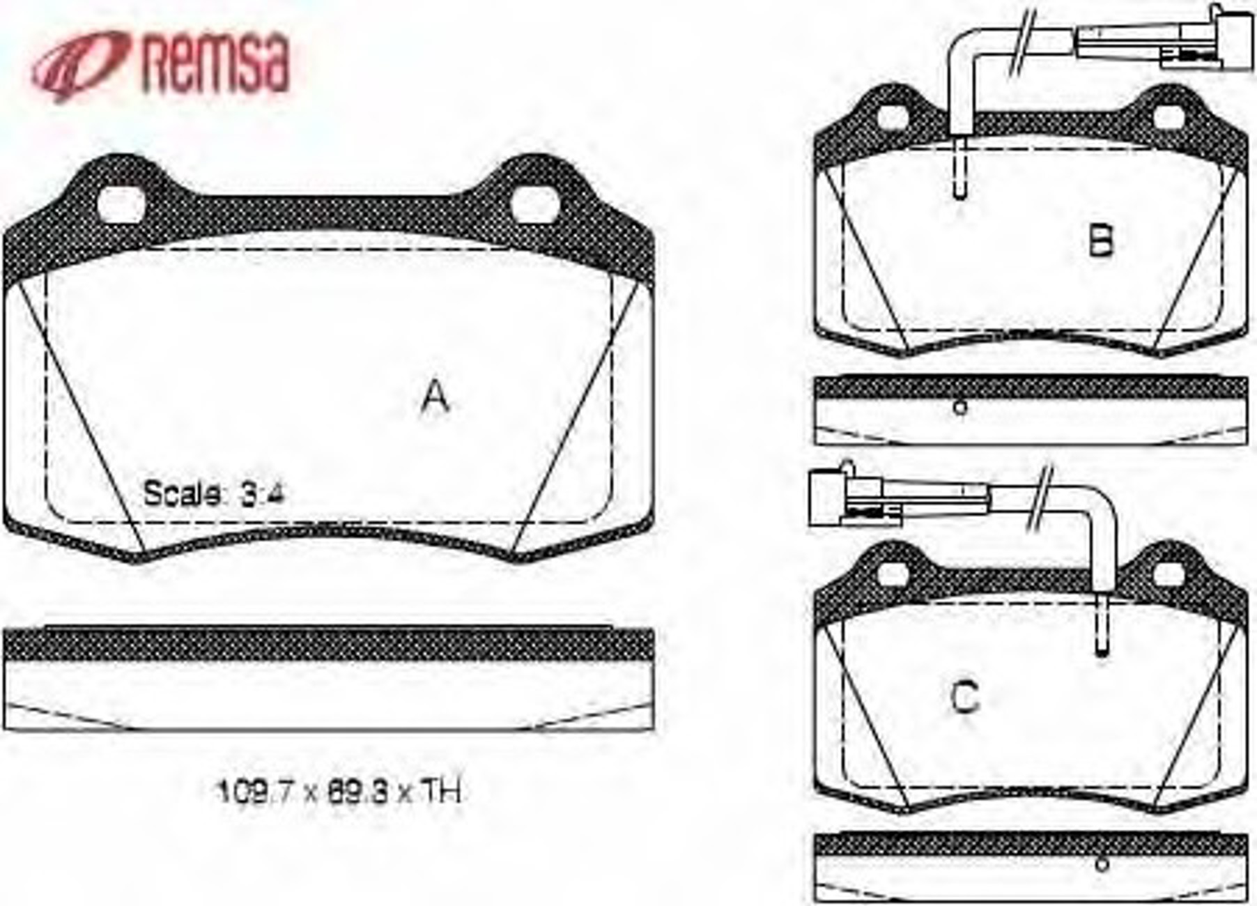 0434.22 METZGER Колодки тормозные дисковые