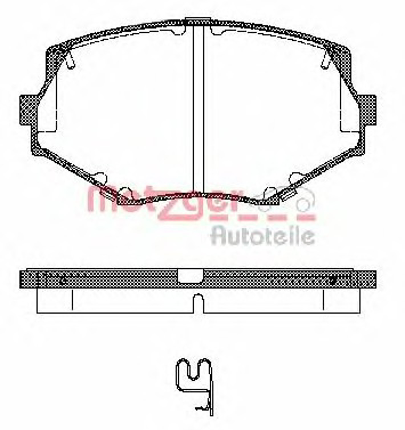 0478.02 METZGER Колодки тормозные дисковые