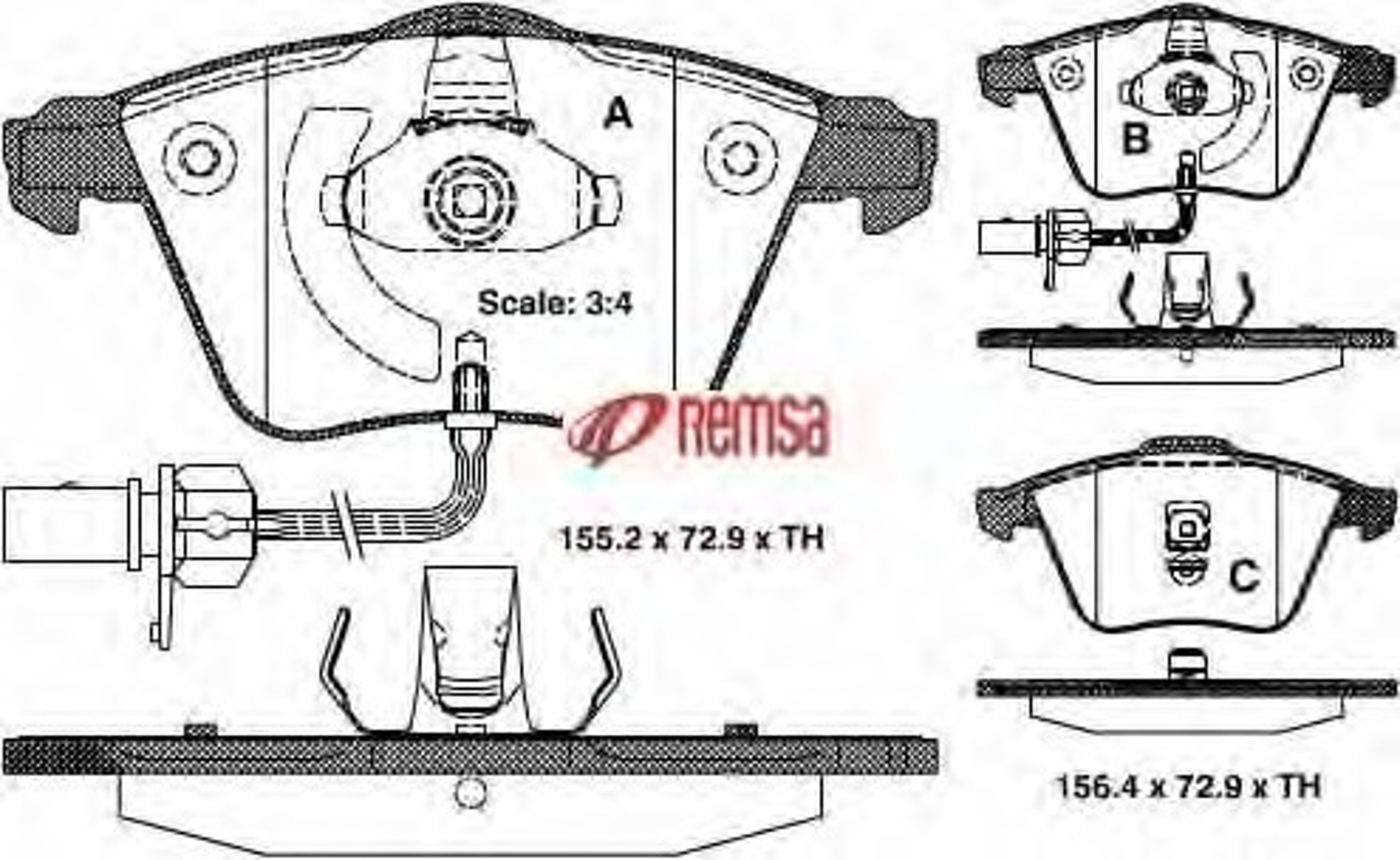 0964.02 METZGER Колодки тормозные дисковые