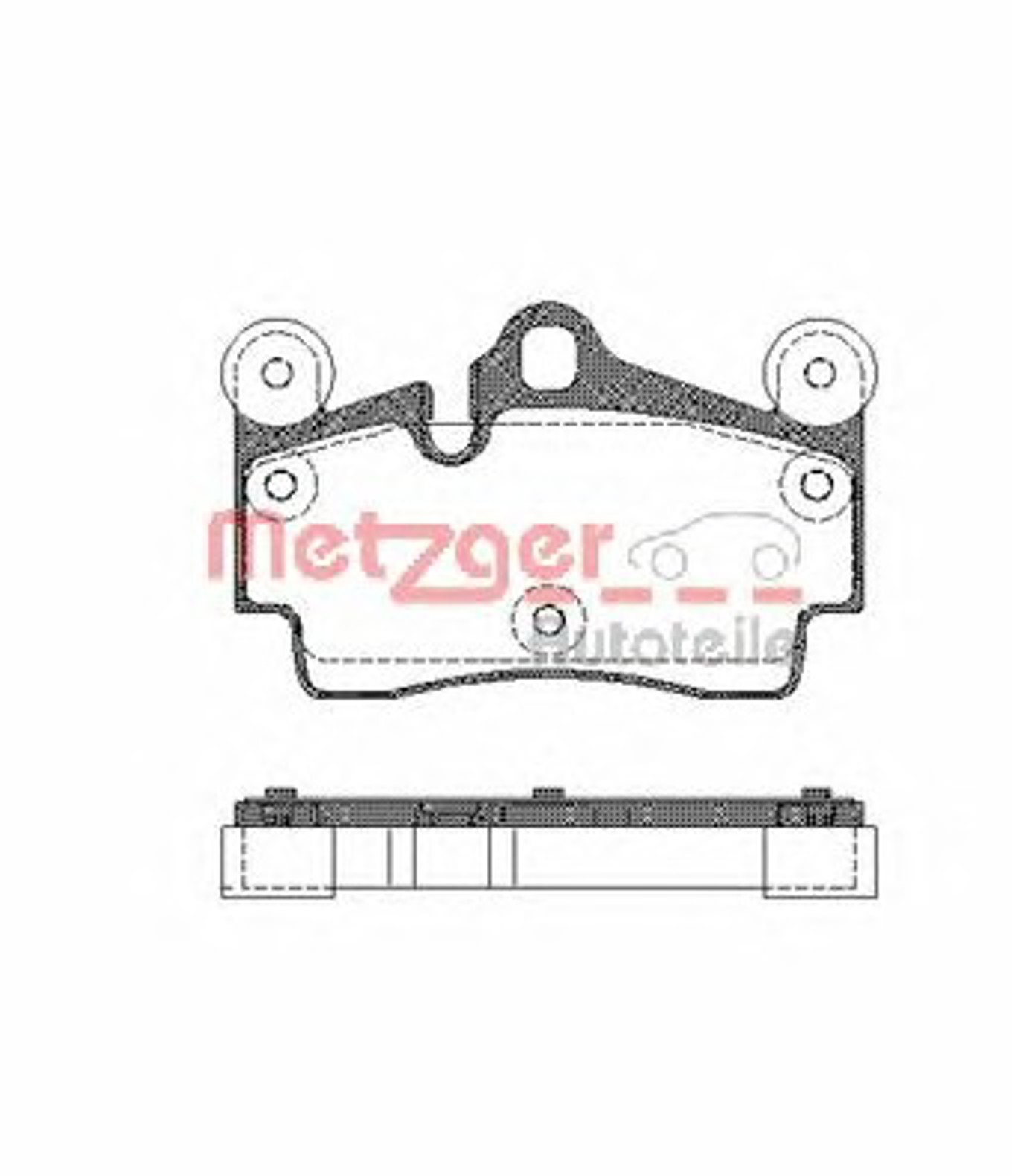 0996.00 METZGER Комплект тормозных колодок, дисковый тормоз