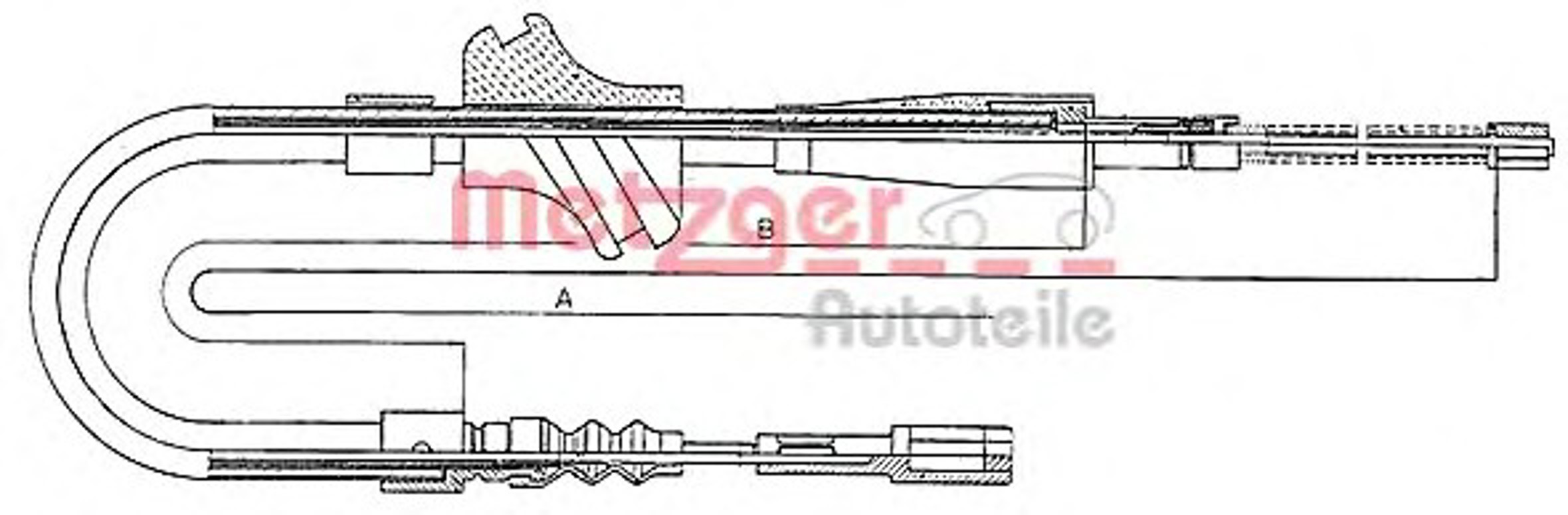 Трос стояночного тормоза METZGER 10.7501
