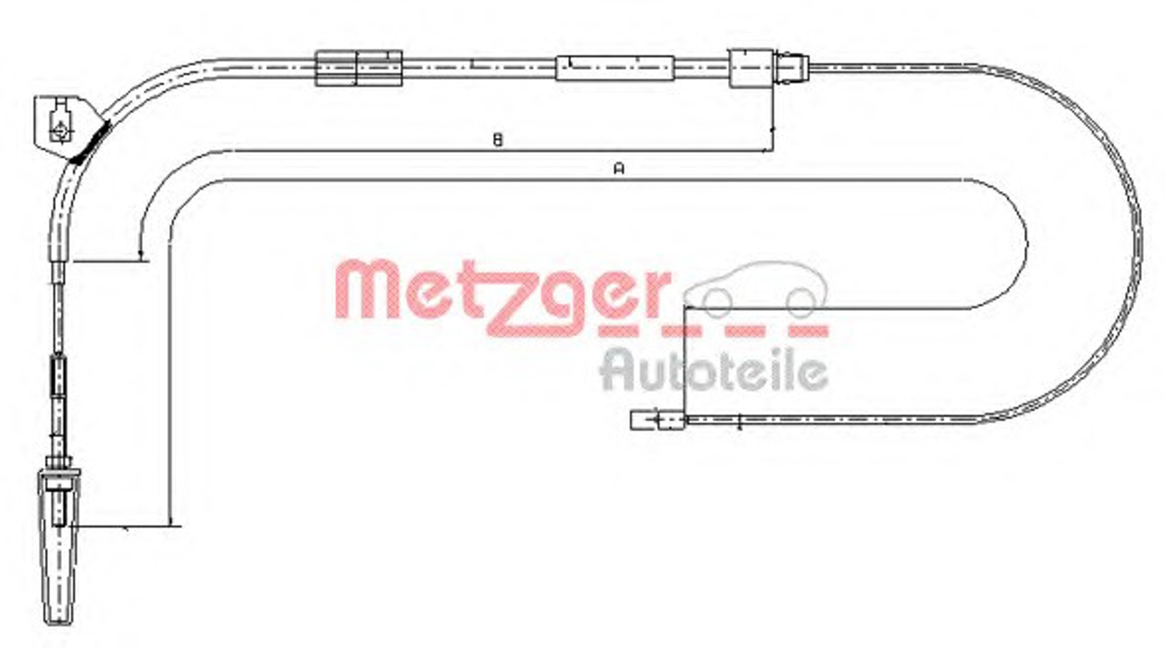 Трос стояночная тормозная система METZGER 10.9330