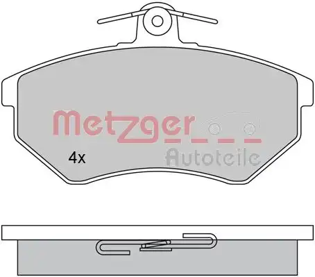 Колодки тормозные дисковые METZGER 1170062