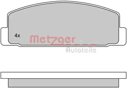 Колодки тормозные дисковые METZGER 1170206