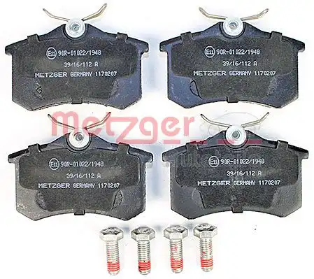 Колодки тормозные дисковые METZGER 1170207