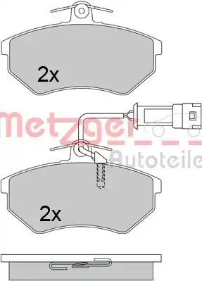 1170412 METZGER Колодки тормозные дисковые