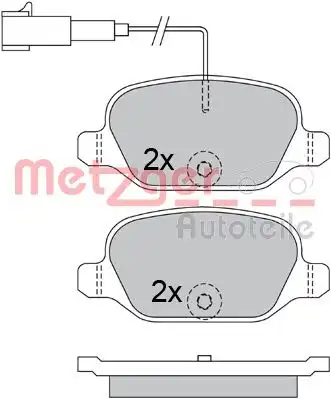 Колодки тормозные дисковые METZGER 1170500
