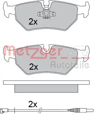 1170572 METZGER Колодки тормозные дисковые