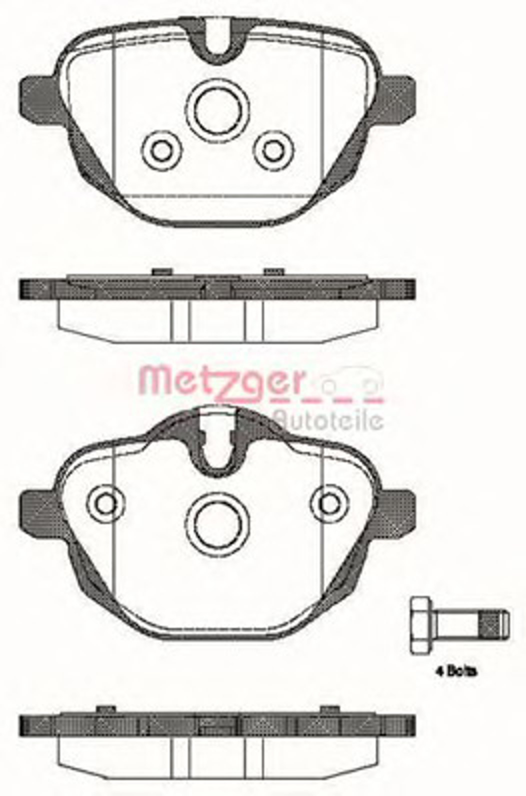 1421.00 METZGER Колодки тормозные дисковые