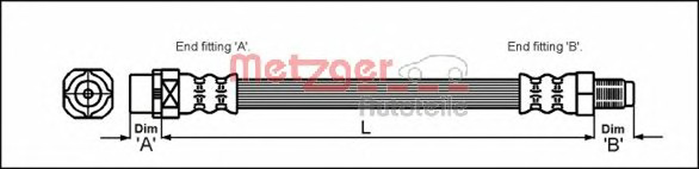 Шланг тормозной METZGER 4110052