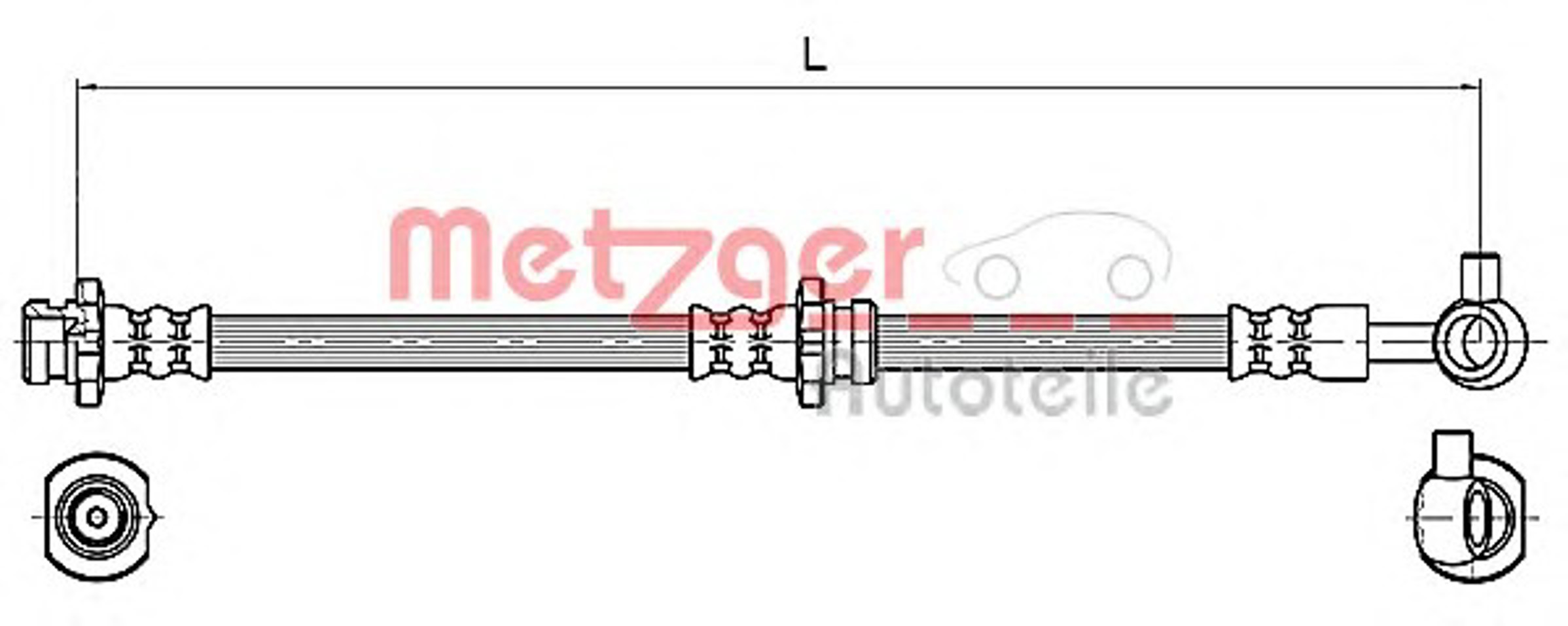 Шланг тормозной METZGER 4110132