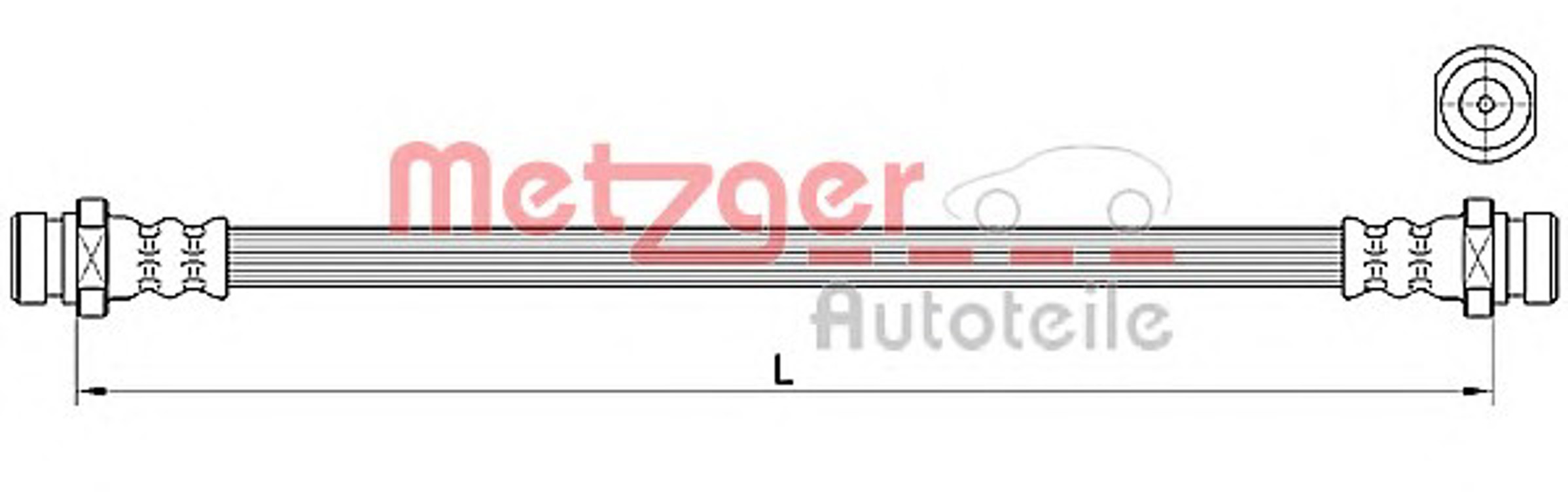Тормозной шланг METZGER 4110640