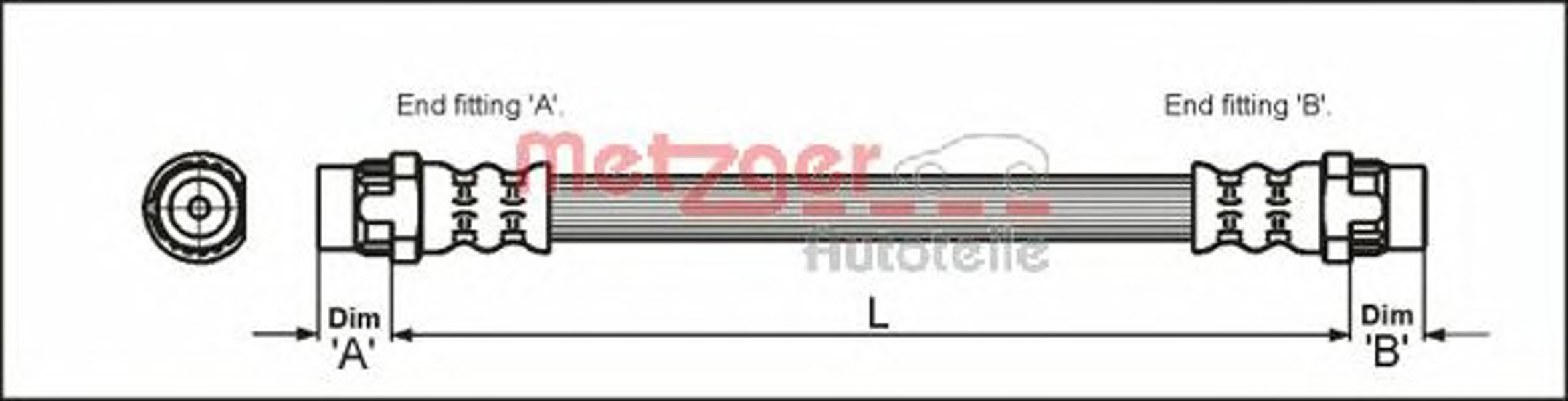Шланг тормозной METZGER 4111166