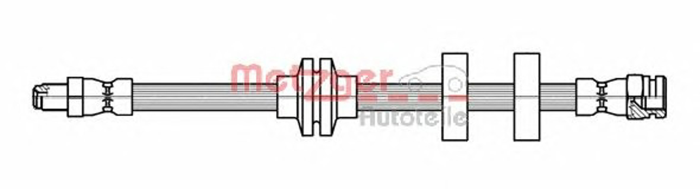 Шланг тормозной METZGER 4118500