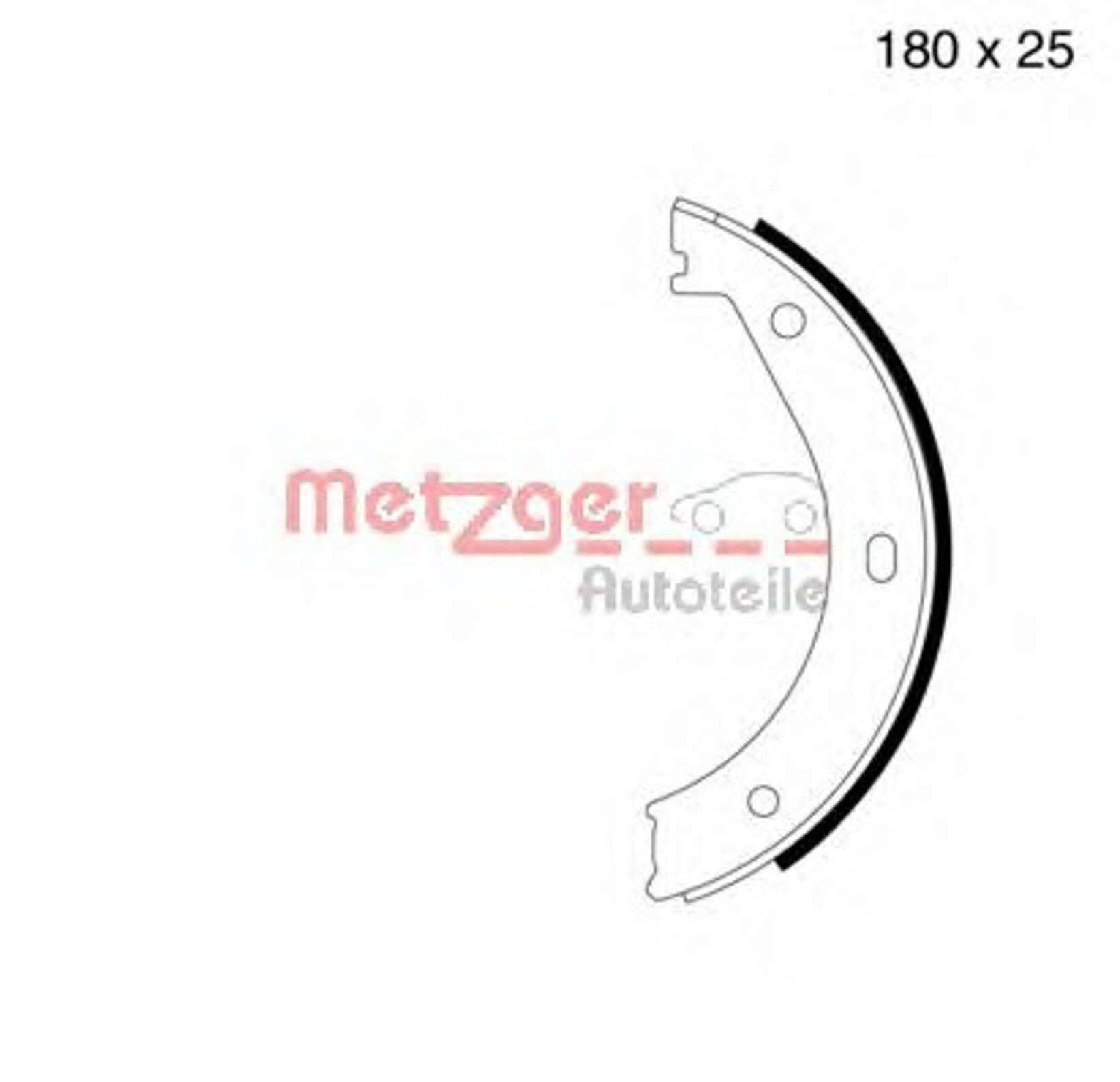 Комплект тормозных колодок стояночная тормозная система METZGER KR 223