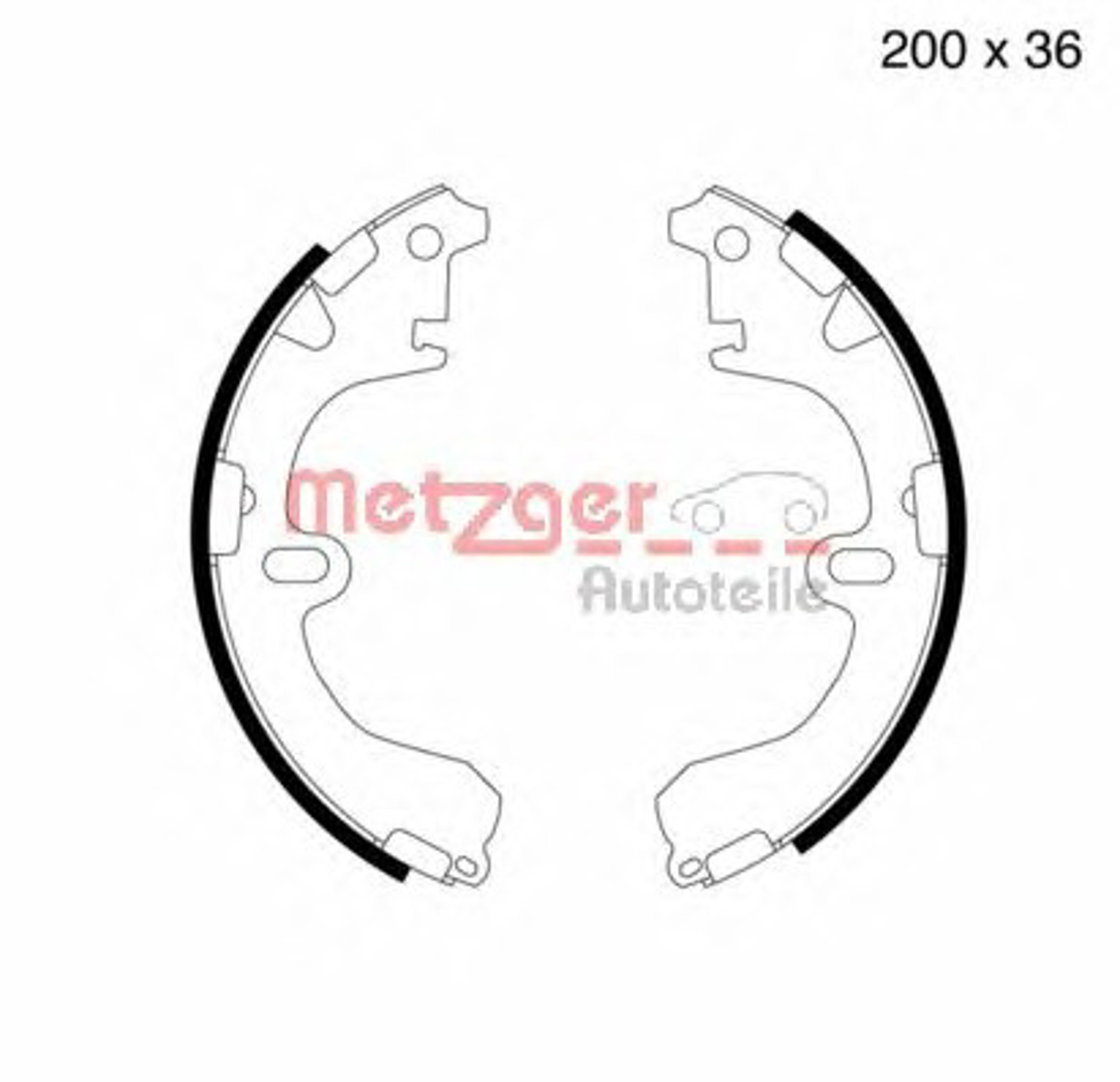 Комплект тормозных колодок METZGER MG 505