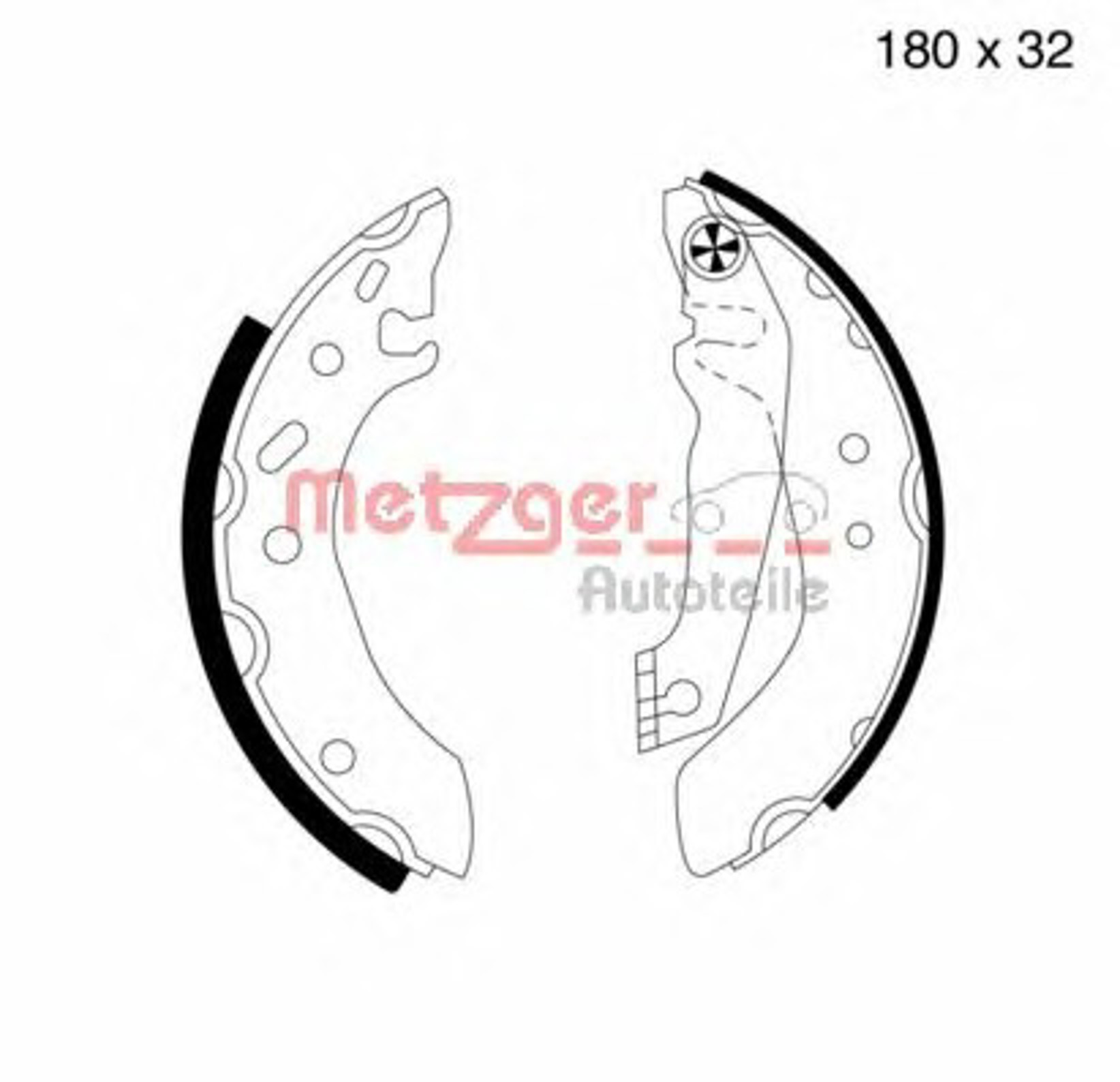 Комплект тормозных колодок METZGER MG 538