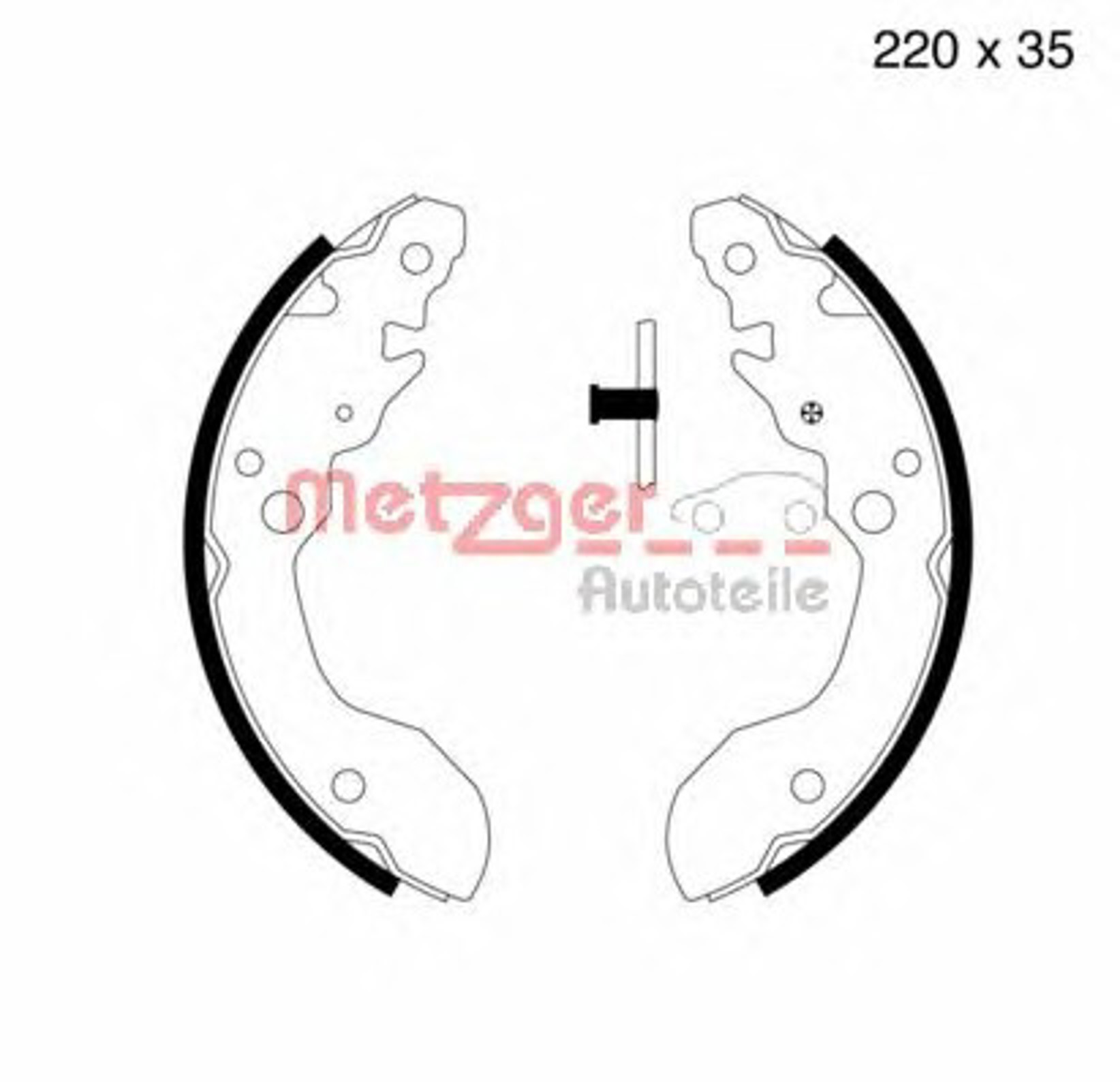 Комплект тормозных колодок METZGER MG 668