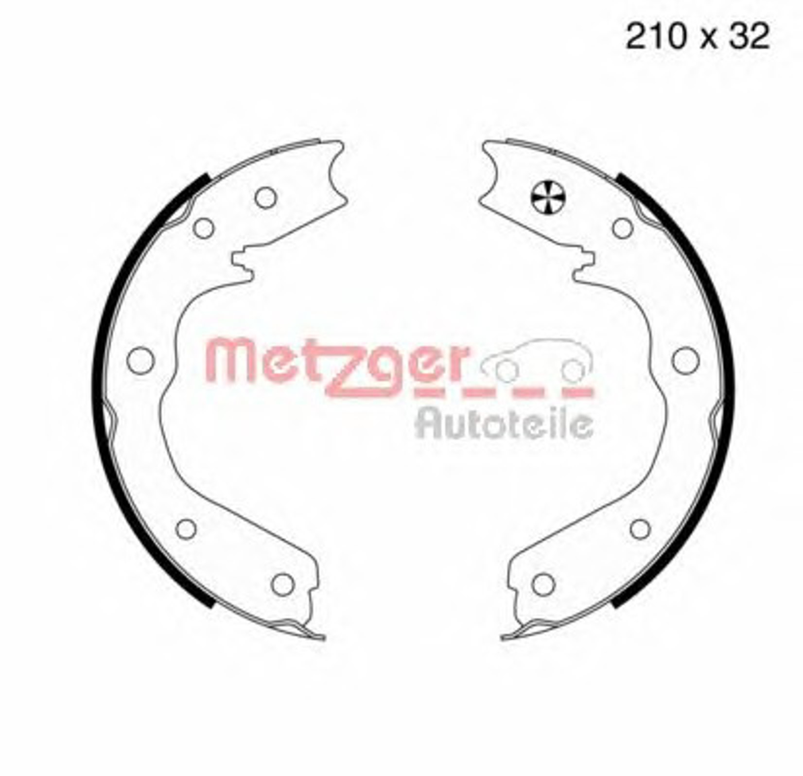 Колодки тормозные барабанные METZGER MG 817