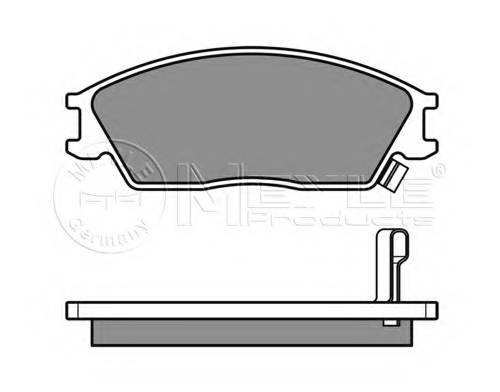 Колодки тормозные дисковые /комплект 4 шт MEYLE 025 210 1214/W