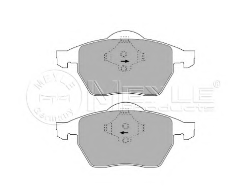 Колодки тормозные дисковые /комплект 4 шт MEYLE 025 216 2419