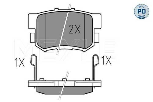 Колодки тормозные дисковые /комплект 4 шт MEYLE 025 217 1914/PD