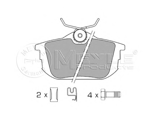 025 218 6115 MEYLE Тормозные колодки