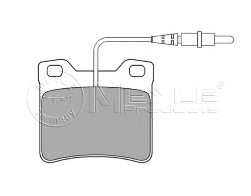 025 219 0417/W MEYLE Тормозные колодки