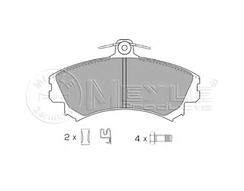 025 219 2015 MEYLE Колодки тормозные дисковые /комплект 4 шт